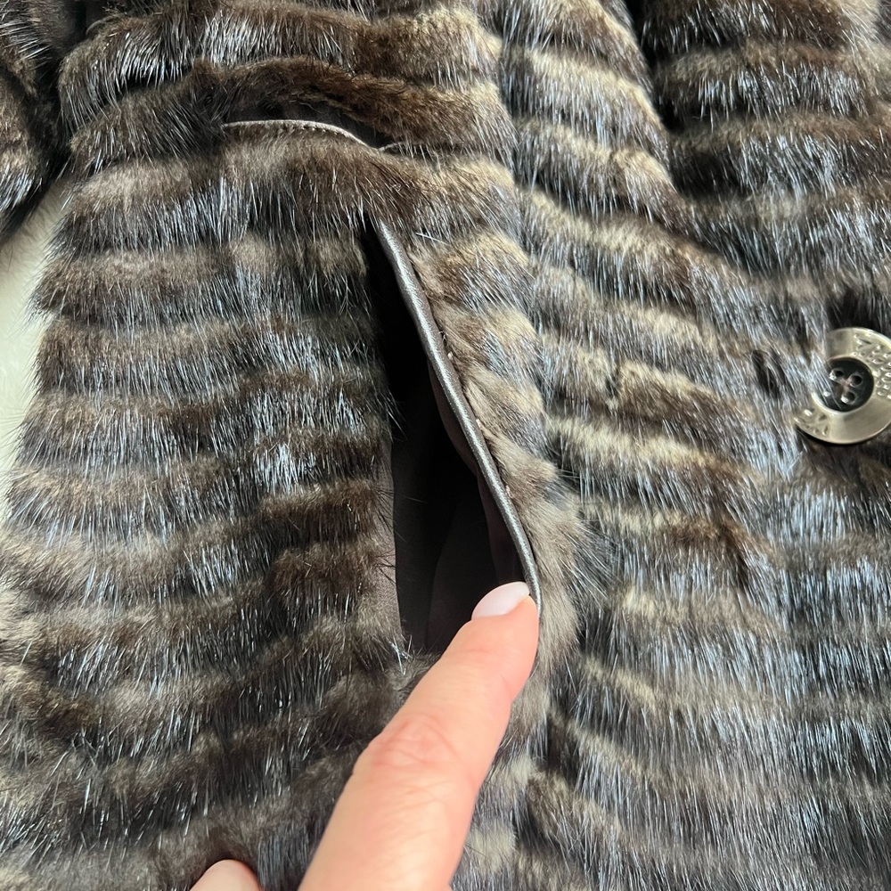 Beautiful genuine mink coat - IT size 44 - Picture 4 of 10